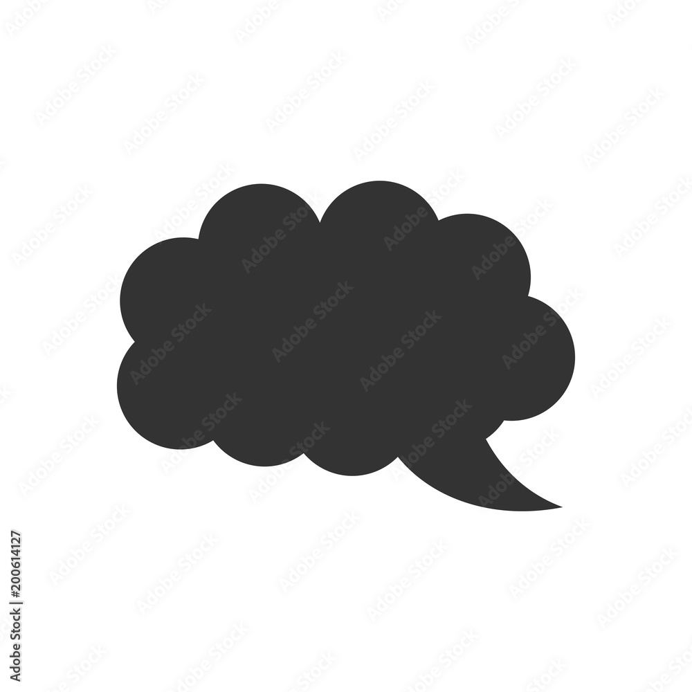 Blank empty speech bubble vector icon in flat style. Dialogue box on white isolated background. Speech message business concept. Blank empty speech bubble vector icon in flat style. Dialogue box on white isolated background. Speech message business concept.