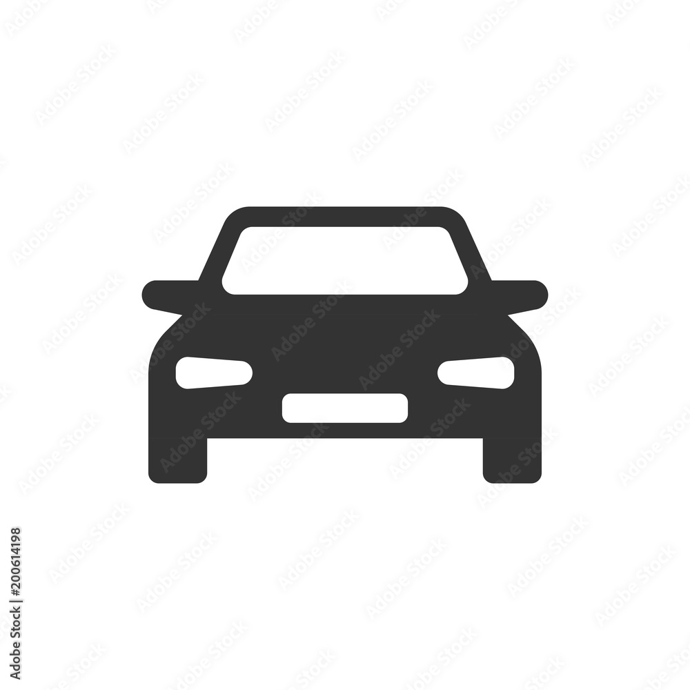 Car vector icon in flat style. Automobile vehicle illustration on white isolated background. Car sedan concept. Car vector icon in flat style. Automobile vehicle illustration on white isolated background. Car sedan concept.