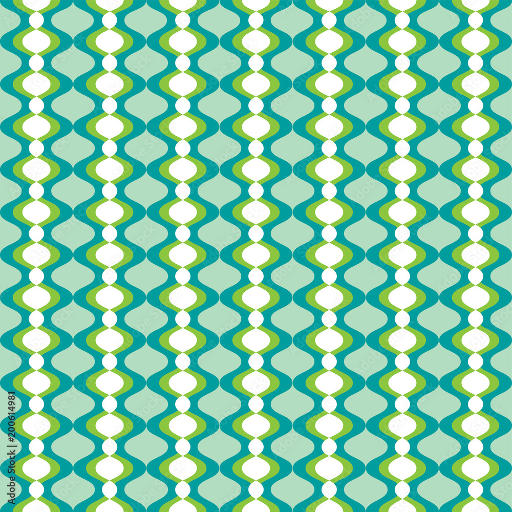 Fototapeta premium African green shweshwe pattern
