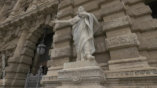 Statue of Cicero in front of the Palace of Justice in Rome photo