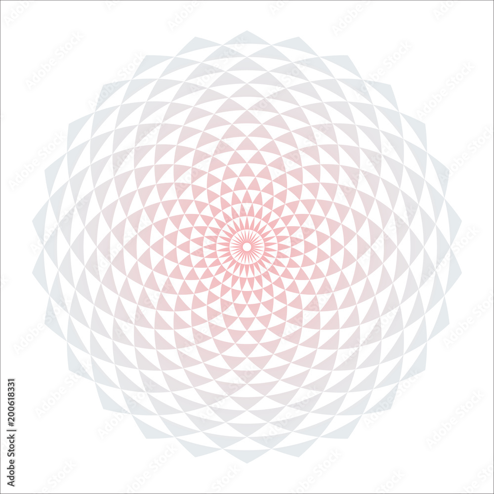 Circular Fractal Design Element