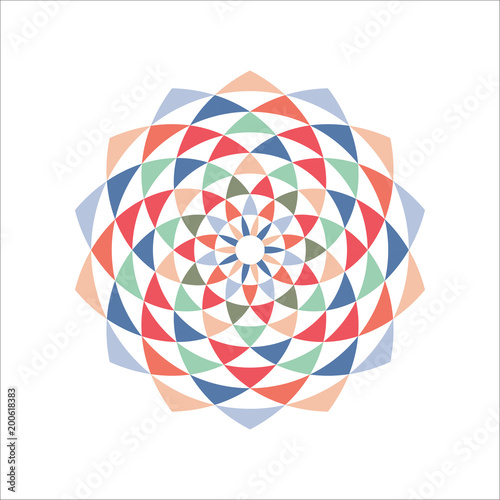 Circular Fractal Design Element