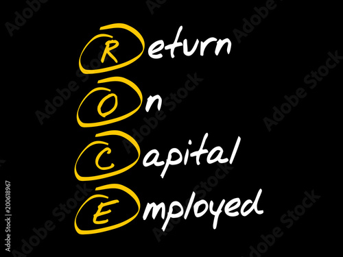 ROCE - Return On Capital Employed, acronym business concept