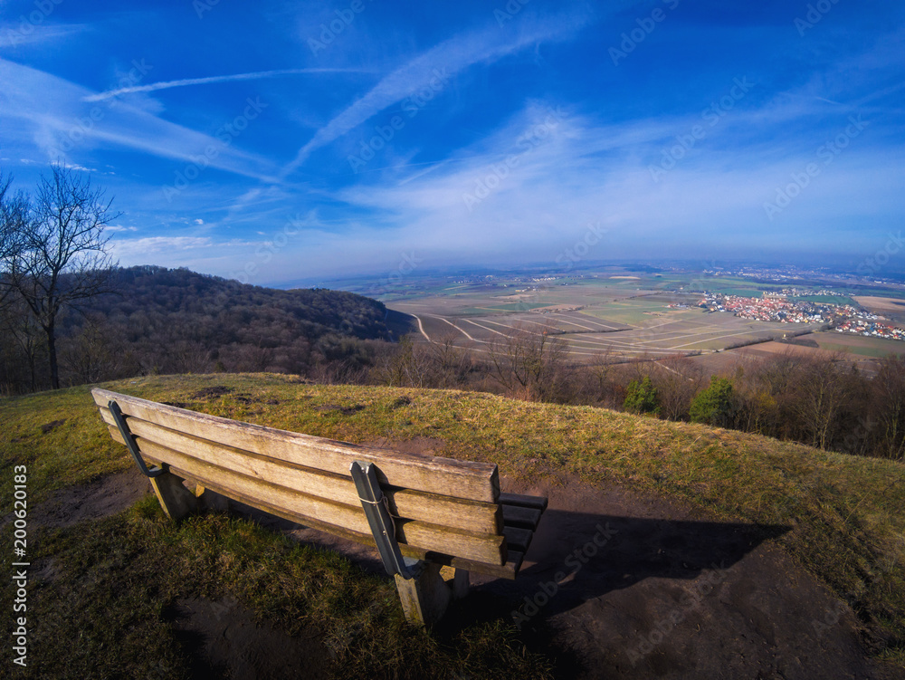 Beautiful panorama view to the German countryside Beautiful panorama view to the German countryside