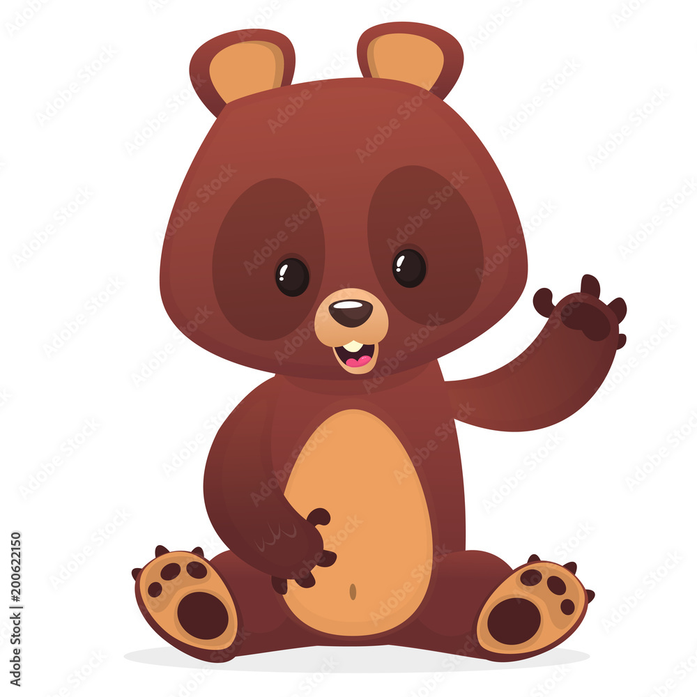 Old Teddy Bear with Button Eyes Stock Illustration - Illustration