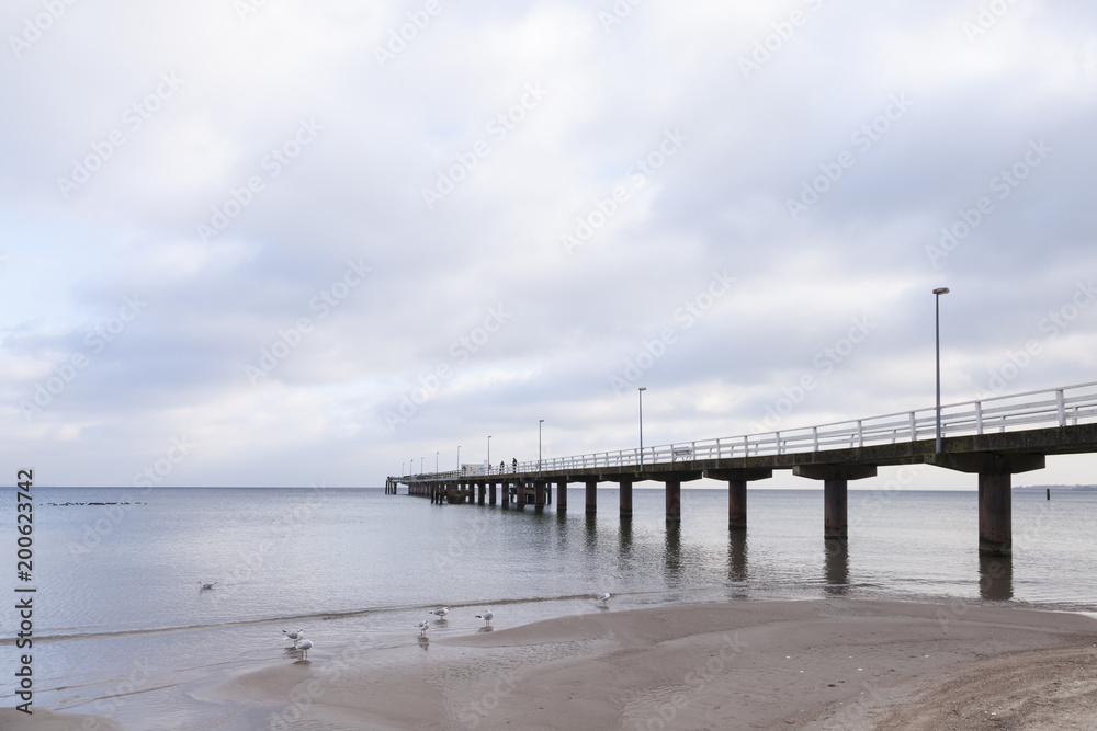 Seebrücke, Timmendorfer Strand,  Ostseeküste,  Lübecker Bucht, Schleswig-Holstein, Deutschland, Europa