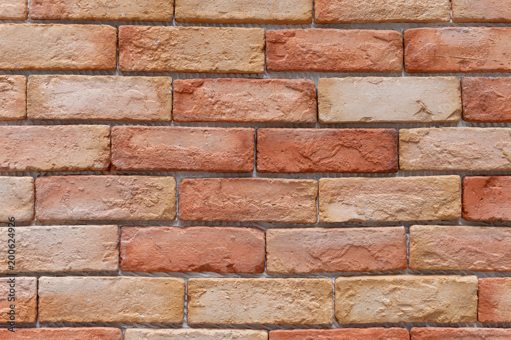 Obraz premium ceramic brick tile wall,seamless brick wall