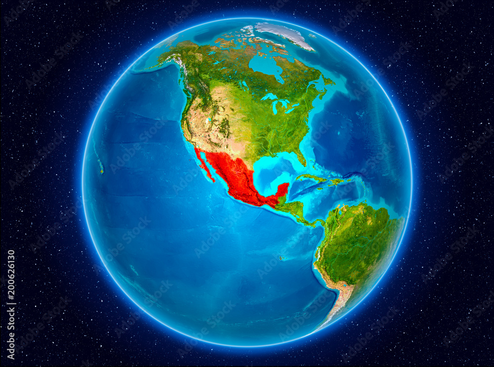 Fototapeta premium Mexico on Earth
