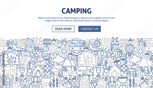 Camping Banner Design