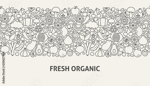 Fresh Organic Banner Concept