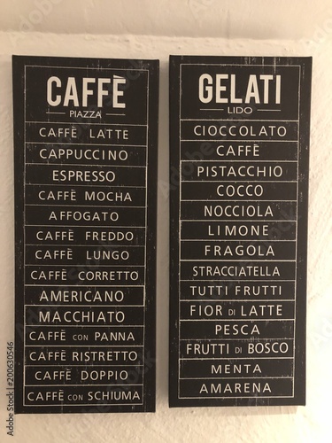 Caffe and gelati 