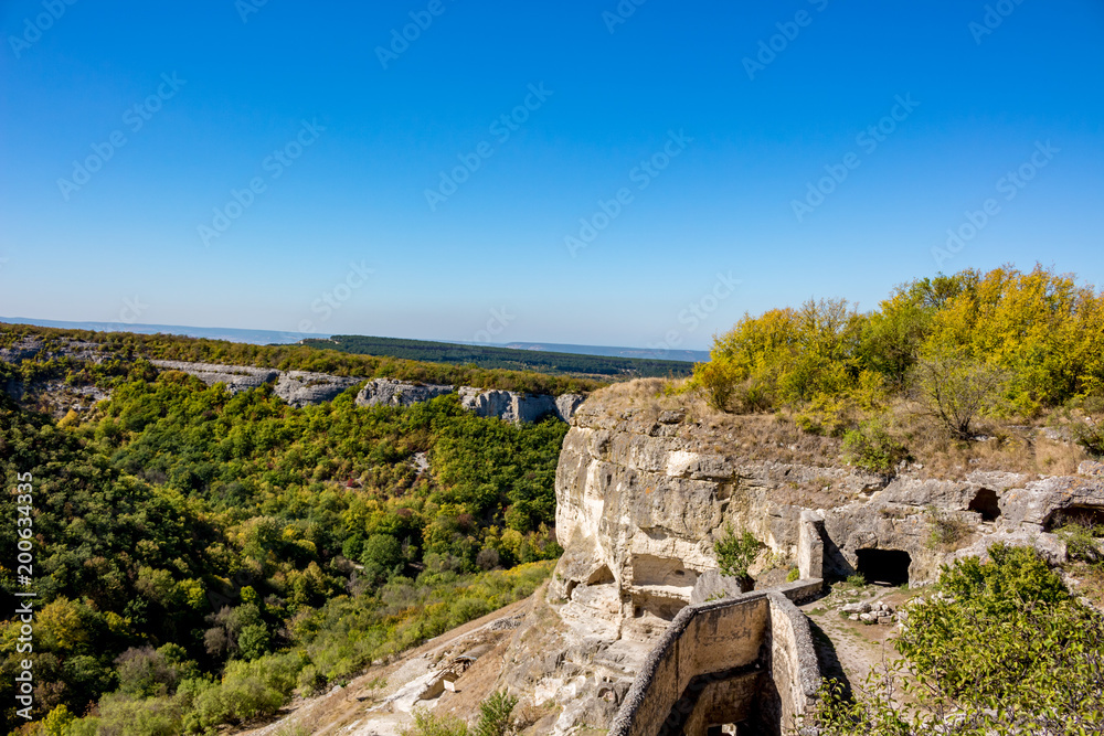 Chufut-Kale. Medieval city-fortress in the Crimean Mountains, Bakhchysarai