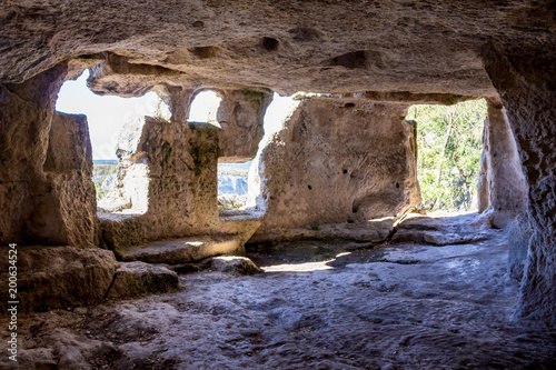 Cave in Chufut-Kale. Medieval city-fortress in the Crimean Mountains, Bakhchysarai
 photo