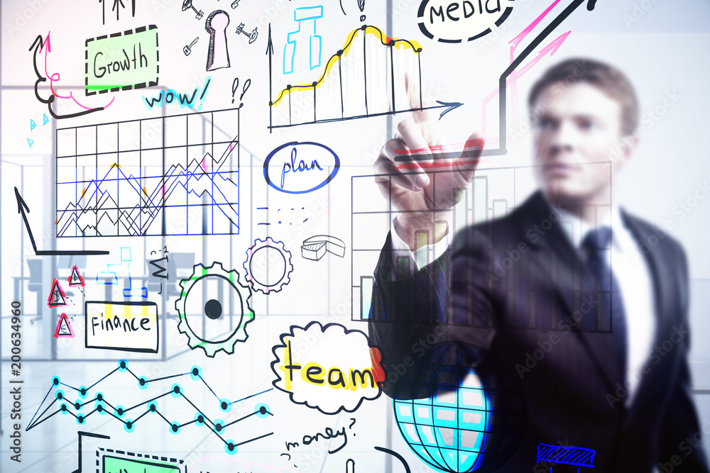 Leadership and growth concept Leadership and growth concept