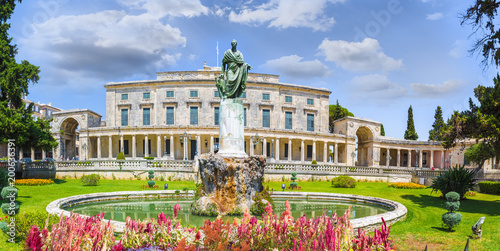 Old Royal Palace St. Michael and St. George in Corfu town, Greece photo