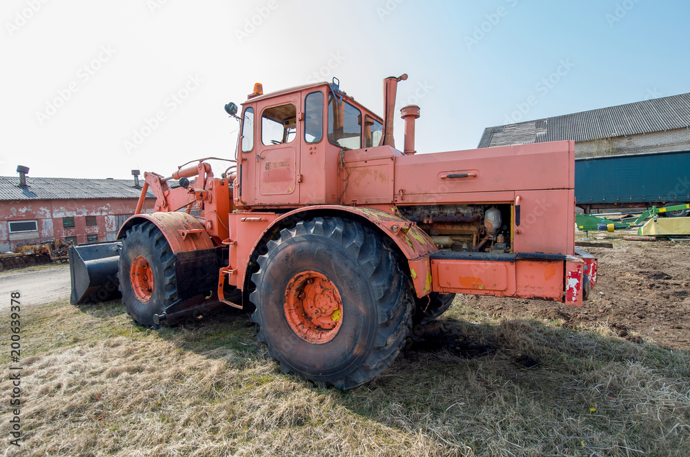 Old big tractor