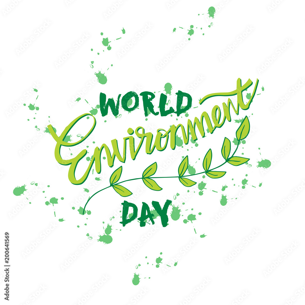 World Environment Day lettering