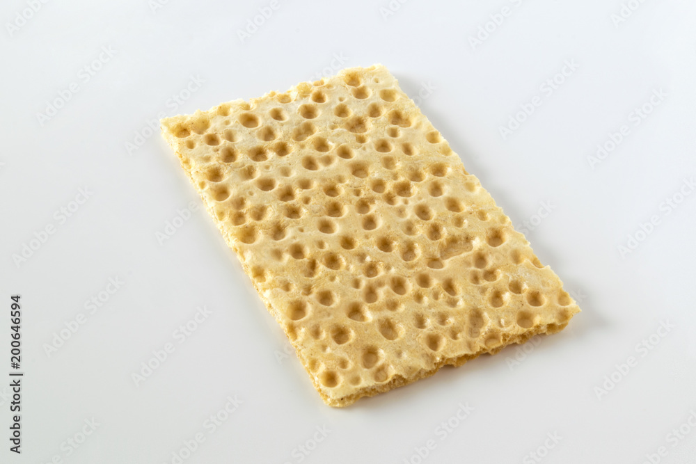 Crispy dietary fitness bread isolated on white background Crispy dietary fitness bread isolated on white background