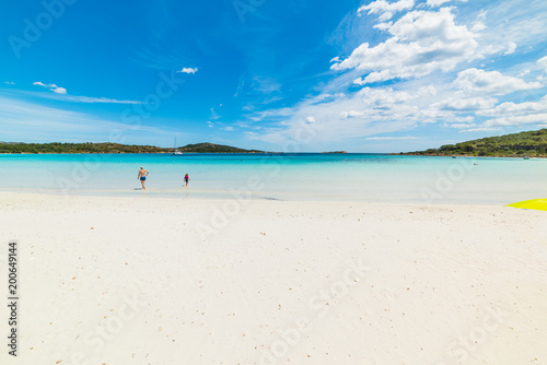 Fototapeta Naklejka Na Ścianę i Meble -  People in Cala Brandinchi