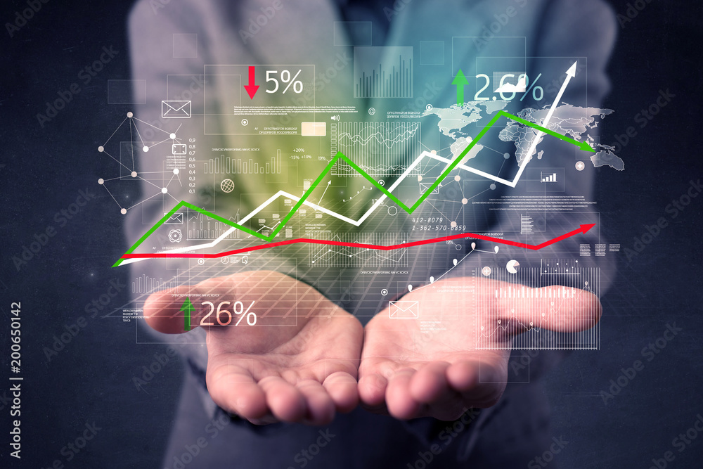 Detailed financial plan in the hands of a businessman Detailed financial plan in the hands of a businessman