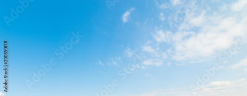 Small clouds in the blue sky