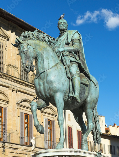 equestrian monument of Cosimo I in Florence, Italy
