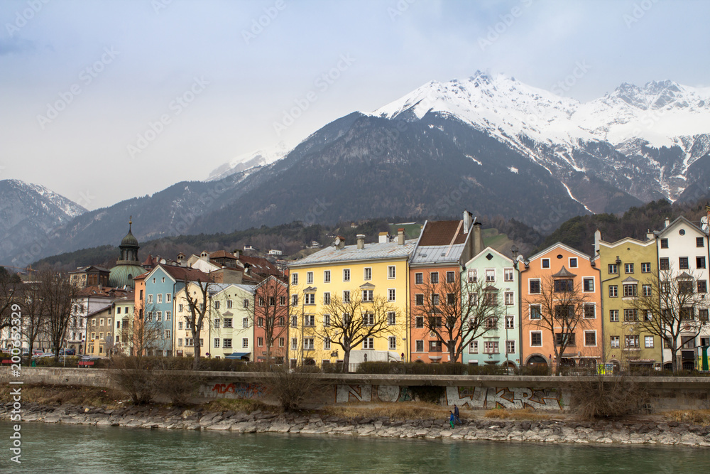 Embankment in Innsbruck, Austria