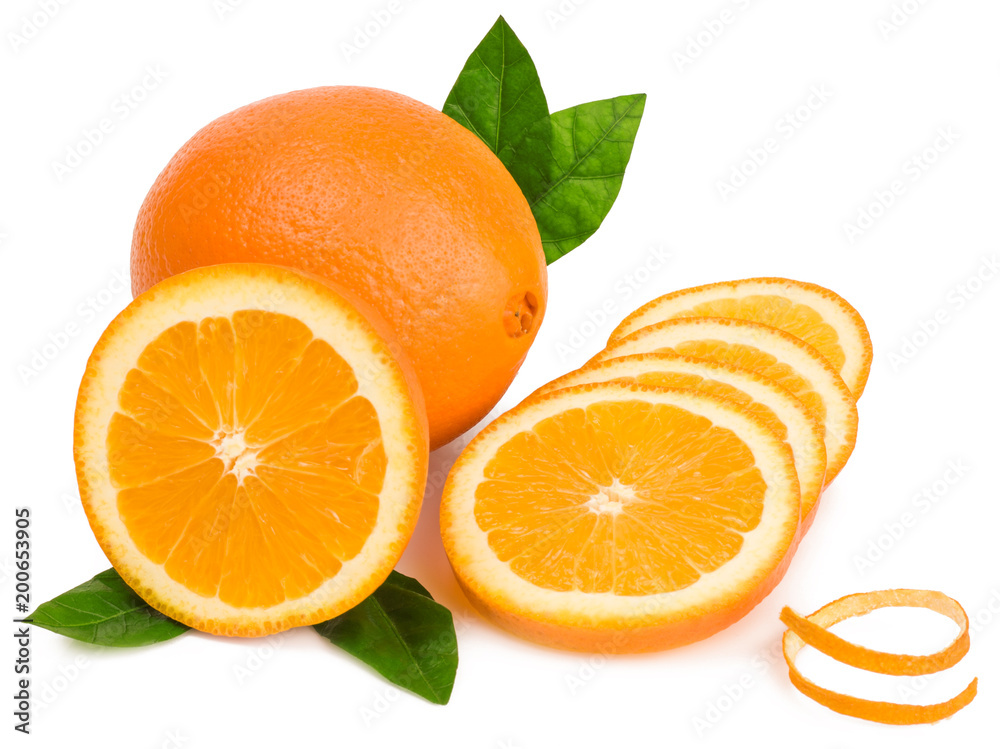 Oranges isolated on white background Oranges isolated on white background