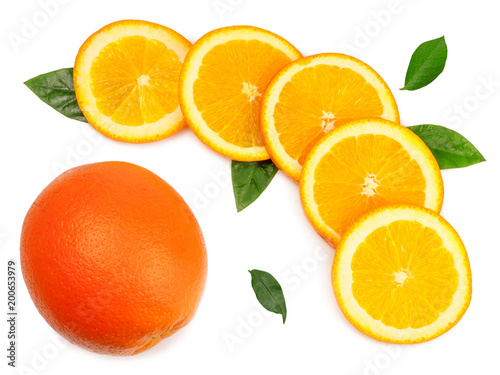 Fototapeta Naklejka Na Ścianę i Meble -  Oranges isolated on white background