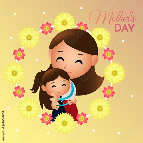 happy mother s day illustration