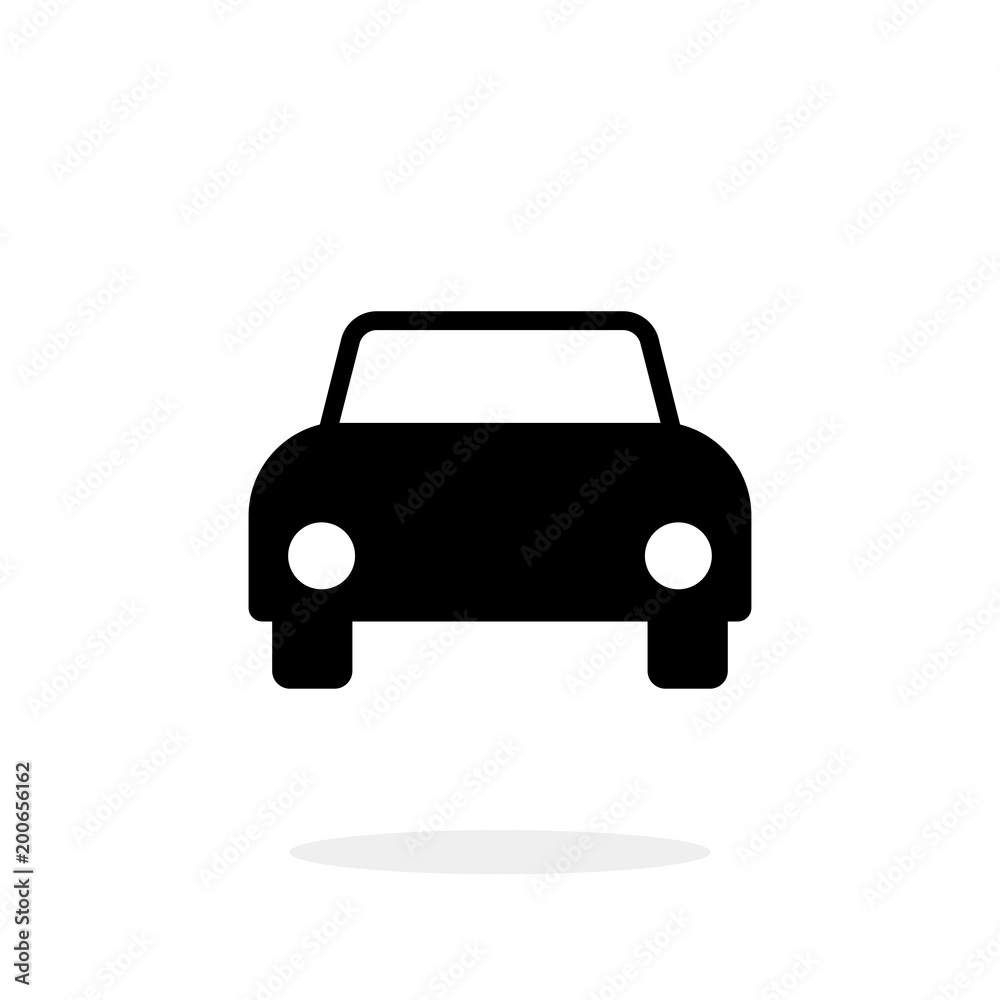 Car icon, vector illustration flat design graphic