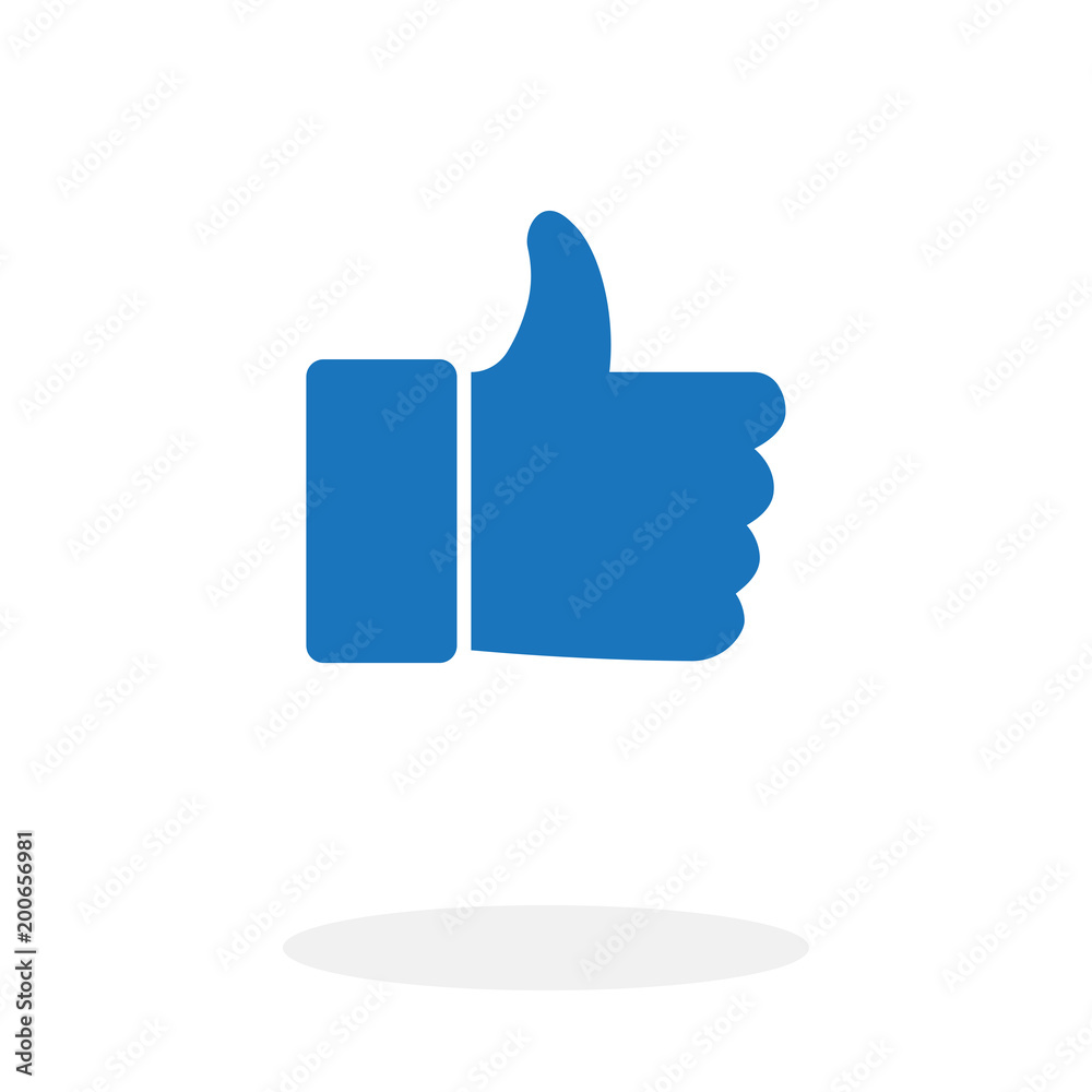 Like icon vector, finger up symbol Like icon vector, finger up symbol