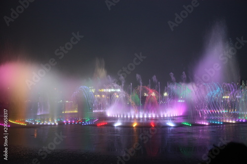 Colourful fountain 
