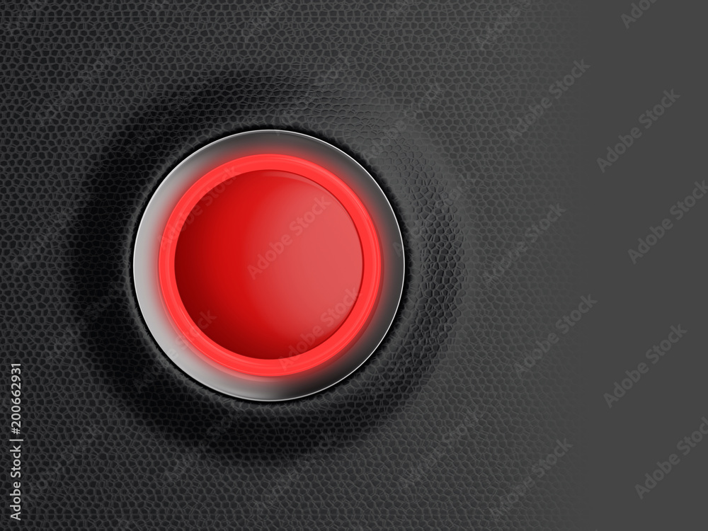 Empty red start button, ready for your text message, symbol or icon, car dashboard close-up. 3d illustration. Empty red start button, ready for your text message, symbol or icon, car dashboard close-up. 3d illustration.
