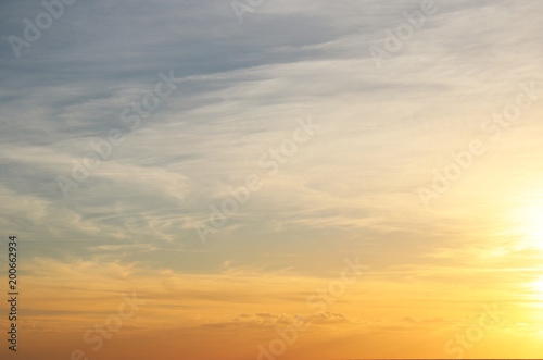 Fototapeta Naklejka Na Ścianę i Meble -  image of sunset sky with clouds.