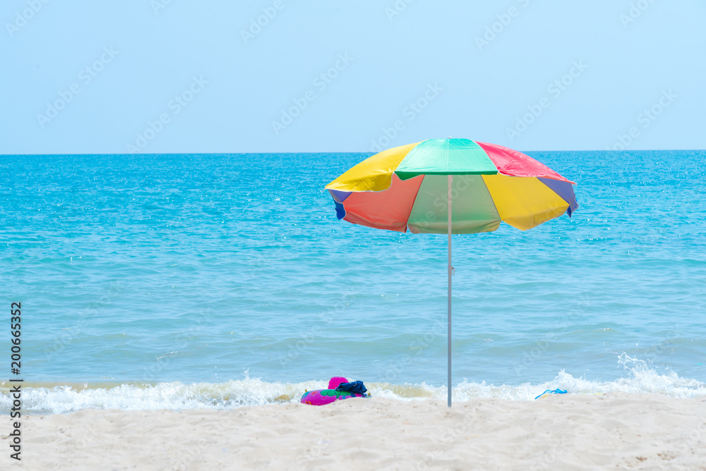 Beautiful sea summer ,Sand beach background