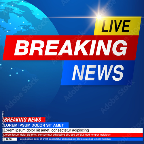 Breaking news background