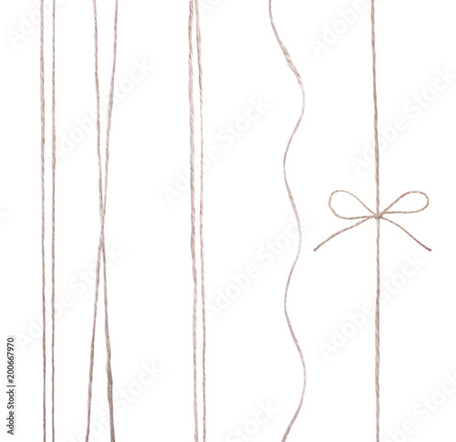 Papier peint String twine rope isolated.