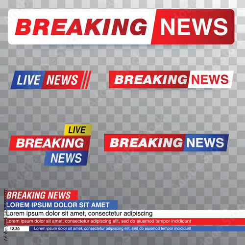 breaking news background with planet photo