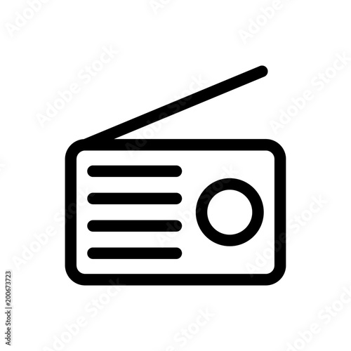 Radio vector icon