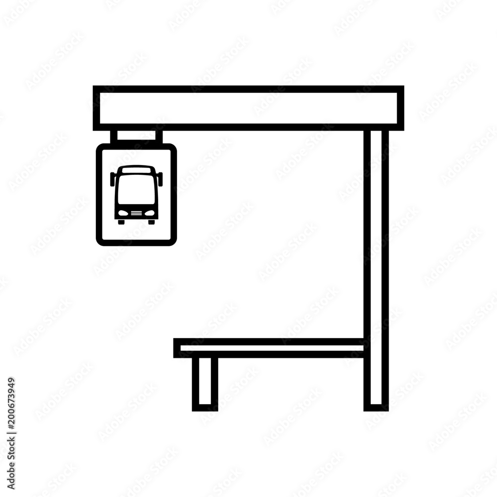 Bus stop icon Bus stop icon