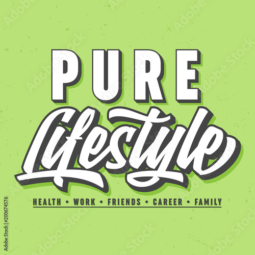 Pure Lifestyle - Tee Design For Print