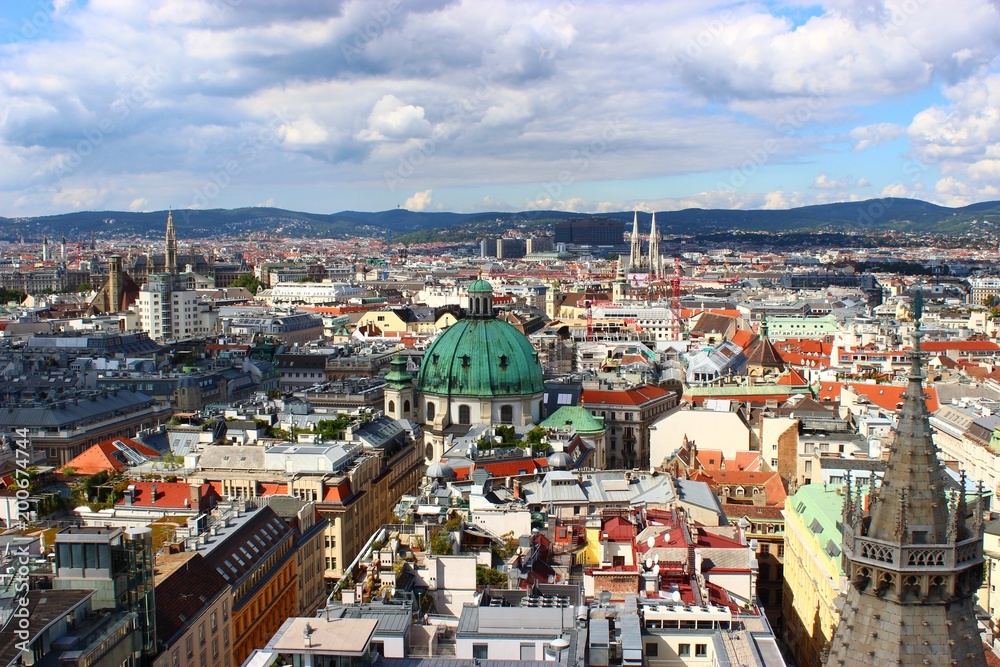 View over Vienna, Österreich