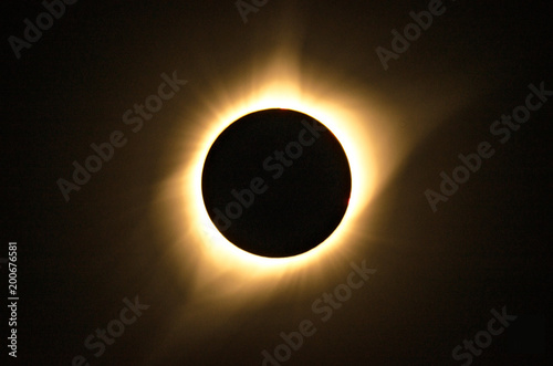 Fiery corona of total solar eclipse captured in 2017.