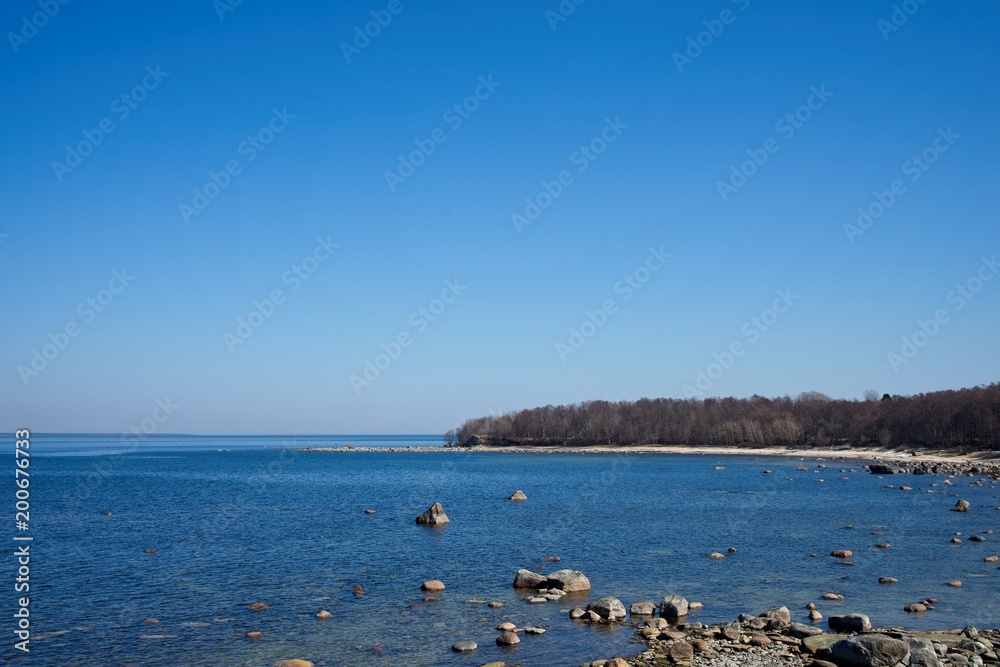 Spring landscape near Baltic Sea