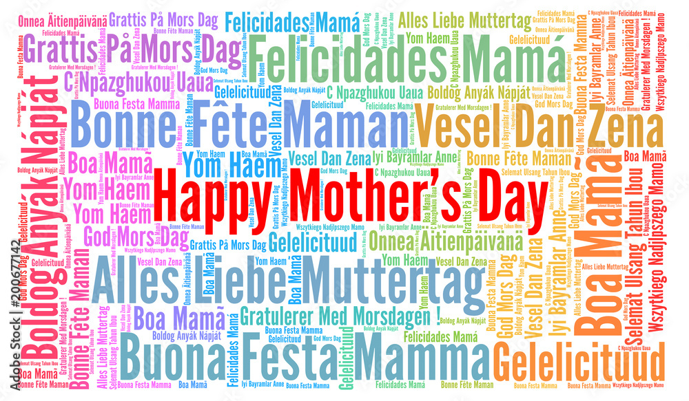 Happy Mother's day in different languages 
