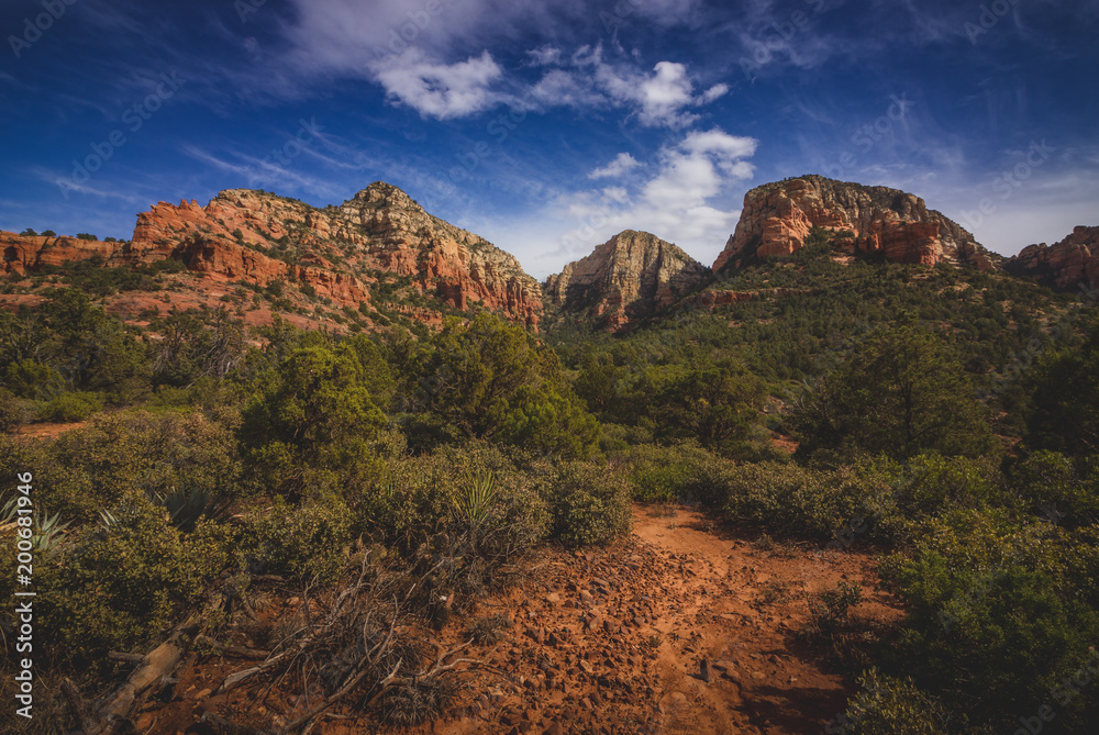 Obraz premium Dramatic Cloudscape over Capitol Butte