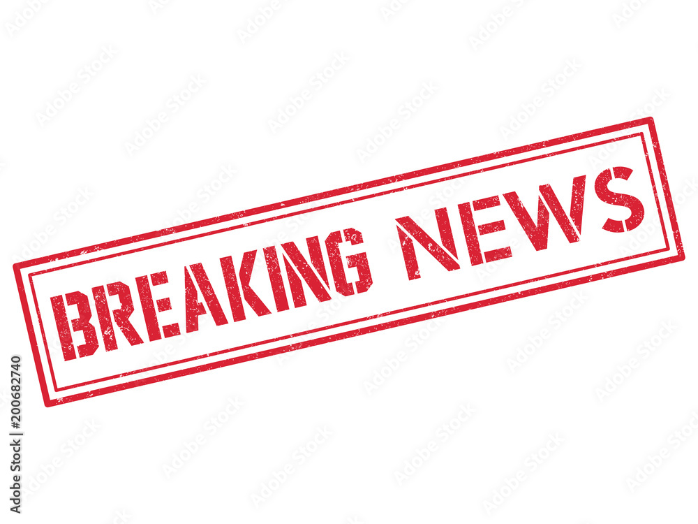 Breaking news. Grunge red stamp. Vector illustration Breaking news. Grunge red stamp. Vector illustration