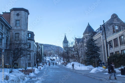Montreal, Quebec- McTavish Street in Winter photo