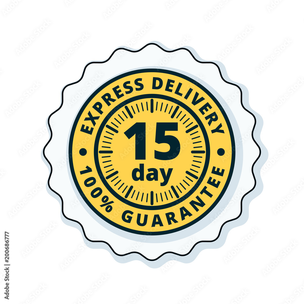 15 Day Express Delivery illustration 15 Day Express Delivery illustration